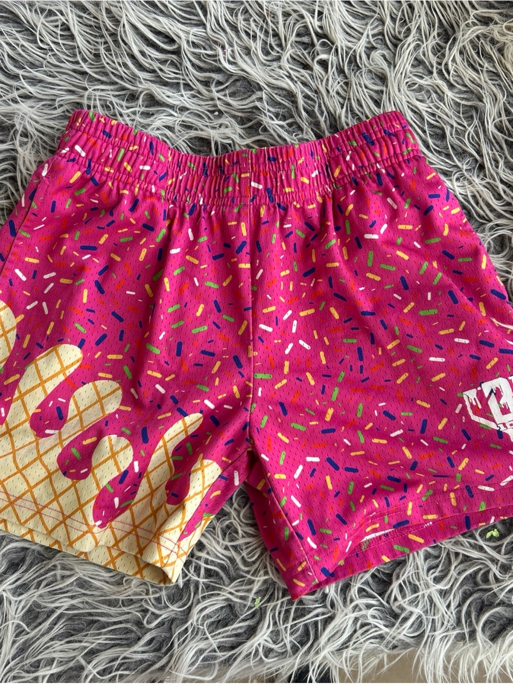 Baseball Lifestyle 101 BSBL szn drip shorts pink sprinkles youth large   Excelle